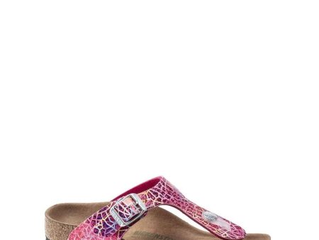 Birkenstock Unisex Kids Gizeh Mf Veg Flashy Hologram Terlik Cheap