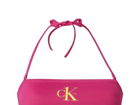 Calvin Klein Ck Monogram Detaylı Bağcıklı Straplez Kadın Bikini Üstü For Sale