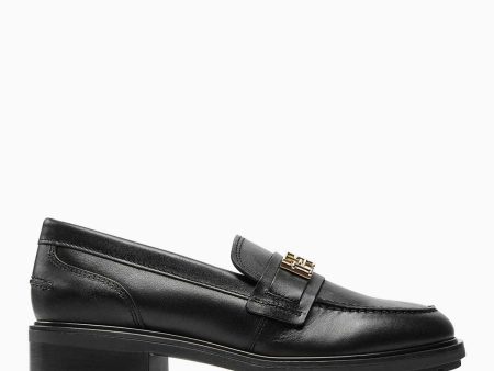 Tommy Hilfiger Logo Leather Loafer Casual Ayakkabı For Cheap