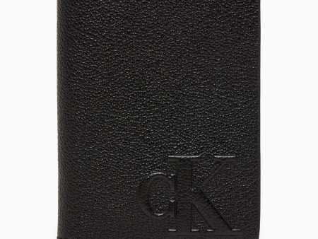 Calvin Klein Emboss Compact Bifold Dikey Cüzdan Hot on Sale