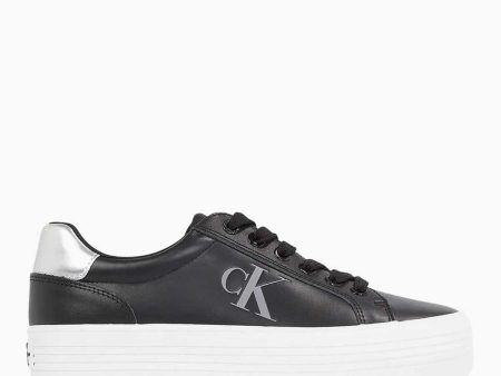 Calvin Klein Jeans Bold Flatform Lace Up Sneakers Discount