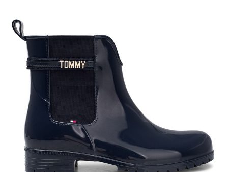 Tommy Hilfiger Block Branding Rainboot Kadın Yağmur Botu Hot on Sale